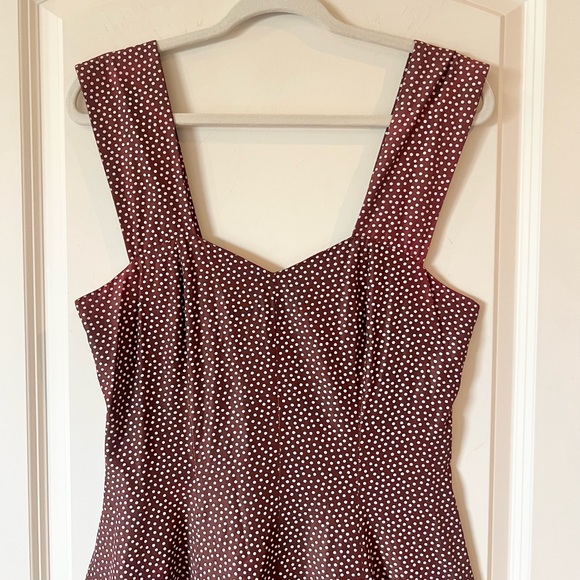 Vintage Alyn Paige brown romper with small white polka dots - Picture 2 of 11